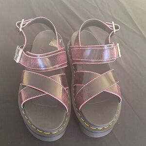 De.  Martens platform sandals